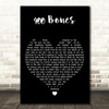 Frightened Rabbit 400 Bones Black Heart Decorative Wall Art Gift Song Lyric Print