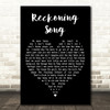 Asaf Avidan Reckoning Song Black Heart Decorative Wall Art Gift Song Lyric Print