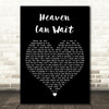 Meat Loaf Heaven Can Wait Black Heart Decorative Wall Art Gift Song Lyric Print