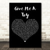 The Wombats Give Me A Try Black Heart Decorative Wall Art Gift Song Lyric Print