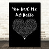 A Day To Remember You Had Me At Hello Black Heart Song Lyric Wall Art Print