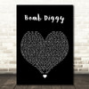 Another Level Bomb Diggy Black Heart Decorative Wall Art Gift Song Lyric Print