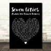 Solarstone Seven Cities (Armin Van Buuren Remix) Black Heart Song Lyric Print