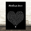David Bowie Modern Love Black Heart Decorative Wall Art Gift Song Lyric Print