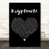 3 Doors Down Kryptonite Black Heart Decorative Wall Art Gift Song Lyric Print