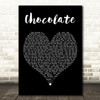 Soul Control Chocolate Black Heart Decorative Wall Art Gift Song Lyric Print