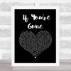 Matchbox 20 If You're Gone Black Heart Song Lyric Wall Art Print