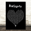 Sarah McLachlan Answer Black Heart Decorative Wall Art Gift Song Lyric Print