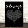 Citizen Cope Sideways Black Heart Decorative Wall Art Gift Song Lyric Print