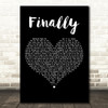 CeCe Peniston Finally Black Heart Decorative Wall Art Gift Song Lyric Print