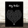 Elvis Presley My Babe Black Heart Decorative Wall Art Gift Song Lyric Print