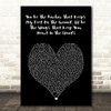 Mayday Parade You Be The Anchor That Keeps My Feet On The Ground, Black Heart Song Lyric Wall Art Print