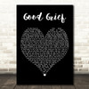 Bastille Good Grief Black Heart Decorative Wall Art Gift Song Lyric Print