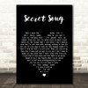 Staind Secret Song Black Heart Decorative Wall Art Gift Song Lyric Print