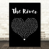 Santana The River Black Heart Decorative Wall Art Gift Song Lyric Print