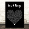 Ruth B Lost Boy Black Heart Decorative Wall Art Gift Song Lyric Print