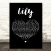 Kate Bush Lily Black Heart Decorative Wall Art Gift Song Lyric Print
