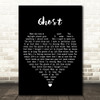 Japan Ghosts Black Heart Decorative Wall Art Gift Song Lyric Print