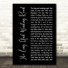 The Beatles The Long And Winding Road Black Script Decorative Wall Art Gift Song Lyric Print