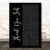 Vybz Kartel Thank You Jah (On And On) Black Script Decorative Wall Art Gift Song Lyric Print