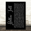 Choir of Young Believers Hollow Talk Black Script Decorative Wall Art Gift Song Lyric Print