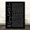 Phil Collins A Groovy Kind Of Love Black Script Decorative Wall Art Gift Song Lyric Print