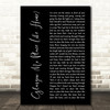 Jessie Buckley Glasgow (No Place Like Home) Black Script Decorative Gift Song Lyric Print