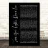 Lauryn Hill Bob Marley Turn Your Lights Down Low Black Script Wall Art Song Lyric Print