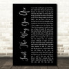 Barry White Just The Way You Are Black Script Decorative Wall Art Gift Song Lyric Print
