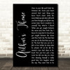 Christopher Cross Arthur's Theme Black Script Decorative Wall Art Gift Song Lyric Print