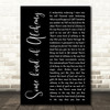 Emberhoney Some kind of Alchemy Black Script Decorative Wall Art Gift Song Lyric Print