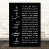Johnny Cash You Are My Sunshine Black Script Decorative Wall Art Gift Song Lyric Print