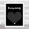 Backstreet Boys Drowning Black Heart Song Lyric Wall Art Print