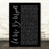3 Doors Down Let Me Be Myself Black Script Decorative Wall Art Gift Song Lyric Print