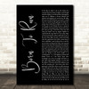 Bruce Springsteen Born To Run Black Script Decorative Wall Art Gift Song Lyric Print