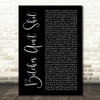 Ben Folds Bitches Aint Shit Black Script Decorative Wall Art Gift Song Lyric Print