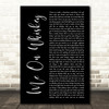 Morgan Wallen Me On Whiskey Black Script Decorative Wall Art Gift Song Lyric Print