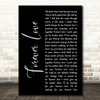 Reba McEntire Forever Love Black Script Decorative Wall Art Gift Song Lyric Print