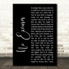 Alice in Chains No Excuses Black Script Decorative Wall Art Gift Song Lyric Print