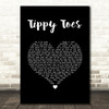 Nancy Sinatra & Lee Hazlewood Tippy Toes Black Heart Song Lyric Wall Art Print