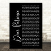 Niall Horan Dear Patience Black Script Decorative Wall Art Gift Song Lyric Print