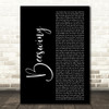 Richard Thompson Beeswing Black Script Decorative Wall Art Gift Song Lyric Print