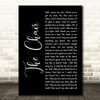 George Strait The Chair Black Script Decorative Wall Art Gift Song Lyric Print