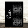 Alice In Chains Rooster Black Script Decorative Wall Art Gift Song Lyric Print