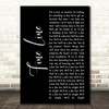 Harry Styles Fine Line Black Script Decorative Wall Art Gift Song Lyric Print