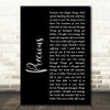 Depeche Mode Precious Black Script Decorative Wall Art Gift Song Lyric Print