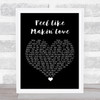 Bad Company Feel Like Makin' Love Black Heart Song Lyric Wall Art Print
