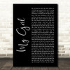 Elvie Shane My Girl Black Script Decorative Wall Art Gift Song Lyric Print