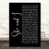 Alabama She and I Black Script Decorative Wall Art Gift Song Lyric Print
