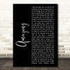 Aerosmith Amazing Black Script Decorative Wall Art Gift Song Lyric Print